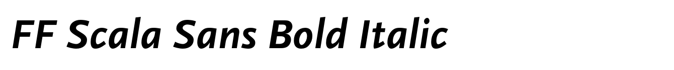 FF Scala Sans Bold Italic image